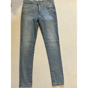 AG Adriano Goldschmied Jeans Womens sz. 26 Light Blue Denim Farrah Skinny Ankle